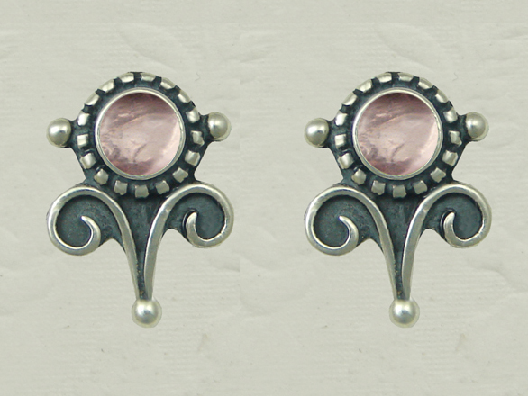 Sterling Silver Petite Rose Post Stud Earrings